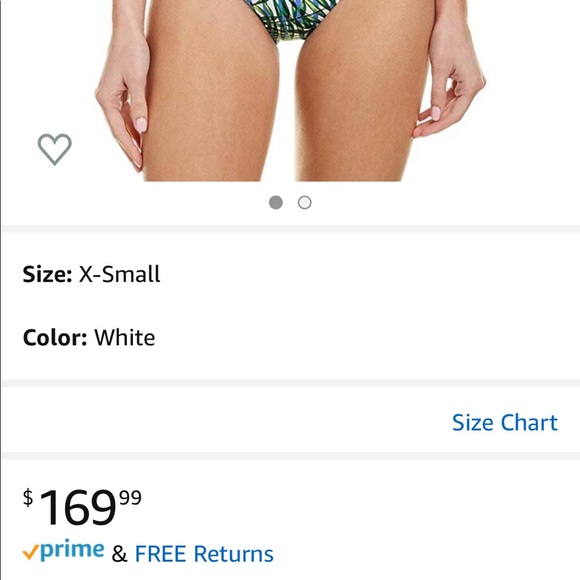 NWT Red Carter Palm Party Asymmetrical Swimsuit - Picture 4 of 8